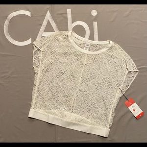 NWT CAbi Lace Top.  The most delicate CAbi top I've ever seen!